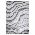 Pisos 8 x 11 ft. Marble Abstract Area Rug - Gray PI2845475